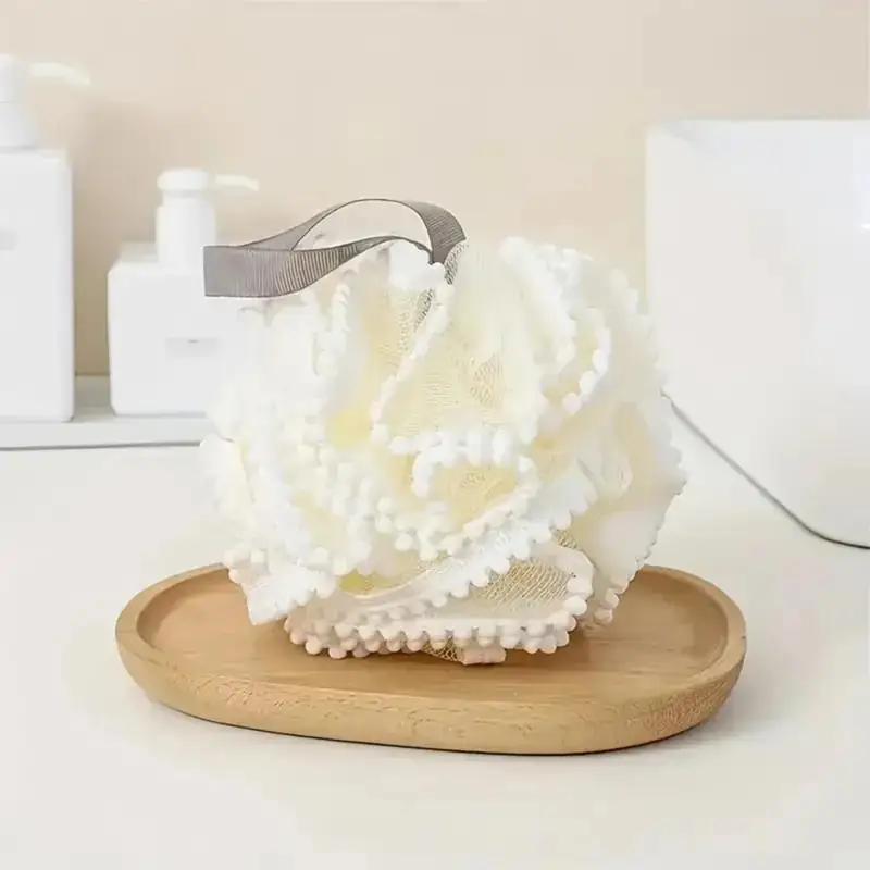 New Foam Sponge Stick Body Soft Shower Flower Tennis Skin Cleaning Tool Bathtub Ball Bathroom Accessories 4