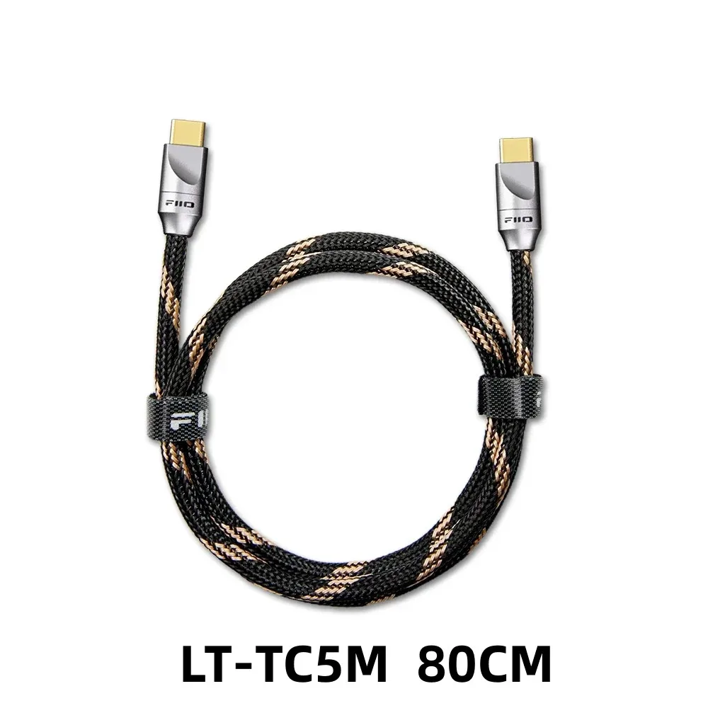 Audio Cable DAC Cables FiiO LT-TC5 USB Silver-plated pure cooper Digital Audio Type C to Type C Cable