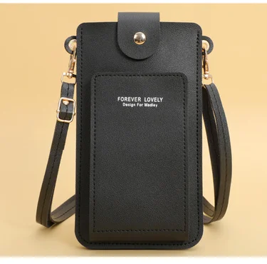 Damen Taschen weiches Leder Brieftaschen Touchscreen Handy Geldbörse Cross body Schulter gurt Handtasche für weibliche billige Damen Taschen – Detail 13