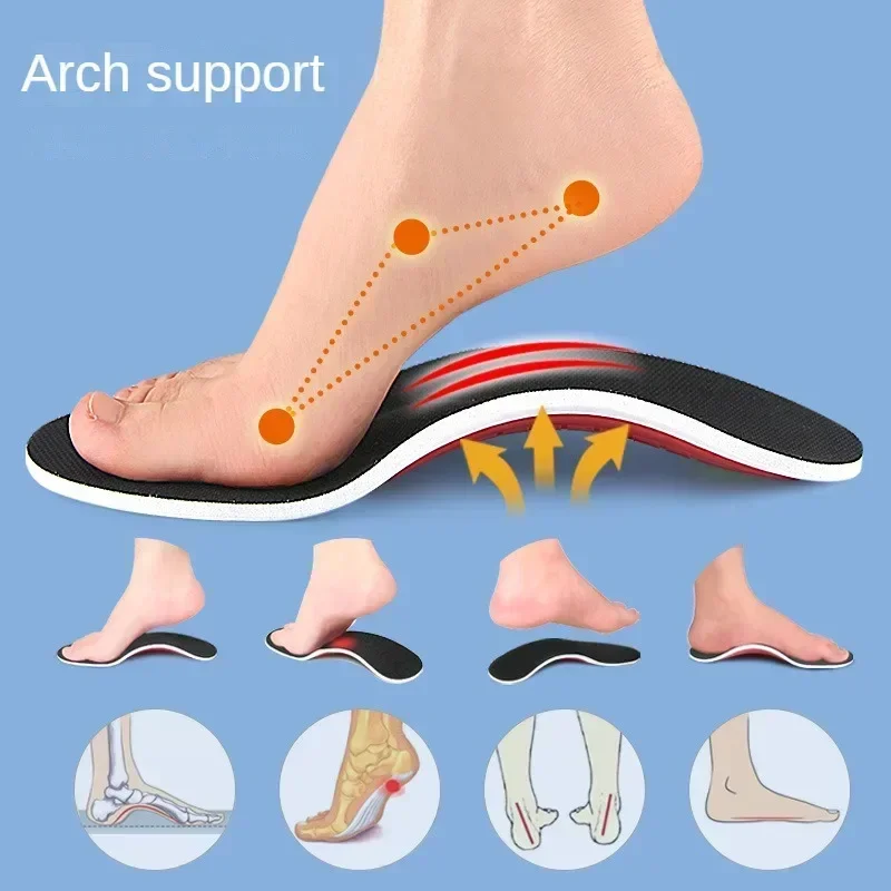 4PCS Orthopedic Insoles Men Women Foot Care Correction OX Leg Pain Relief Plantar Fasciitis for Adults Arch Support Air for shoe insoles orthopedic insoles