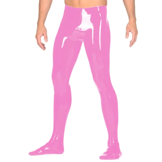 Metallic Shiny Wetlook Latex Pants for Men, PVC Leggings, Novelty Use Costume, New Fashion, Size S-7XL