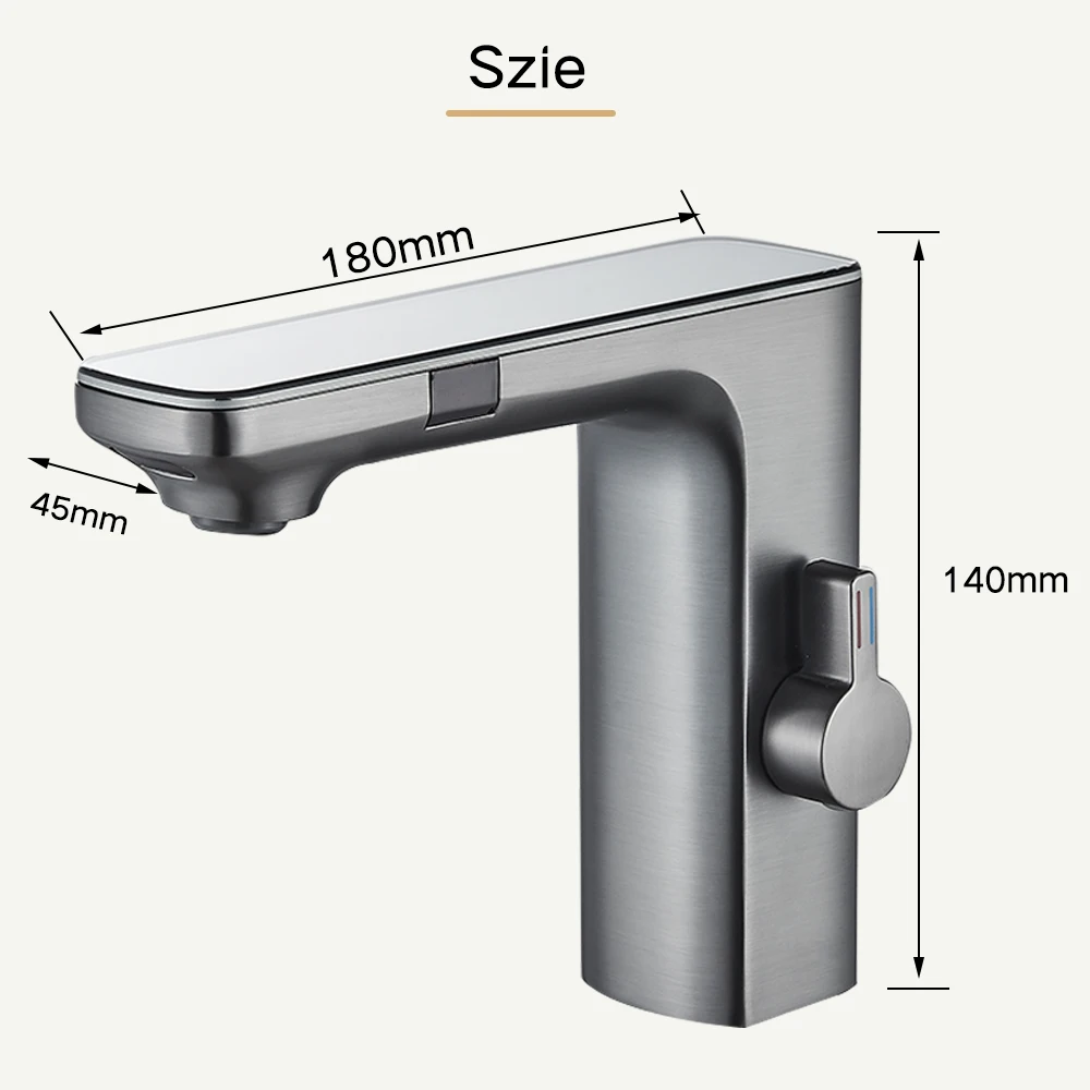 Touchless Sensor Bathroom Faucet with Digital Display