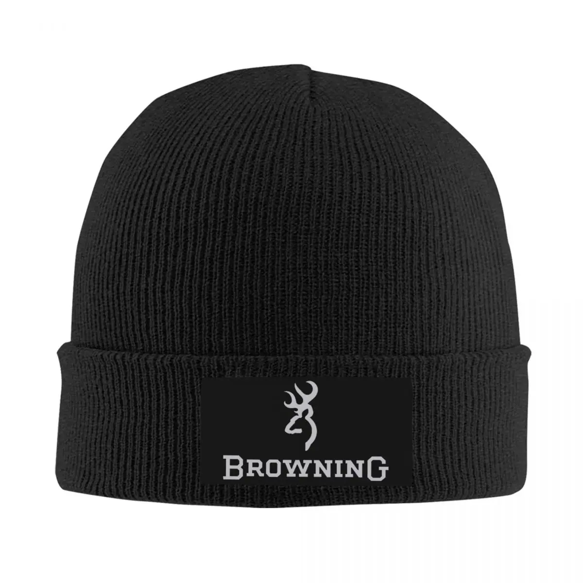 

Gray Browning Firearm Gun Skullies Beanies Caps Fashion Winter Warm Men Women Knit Hat Unisex Adult Pistols Bonnet Hats