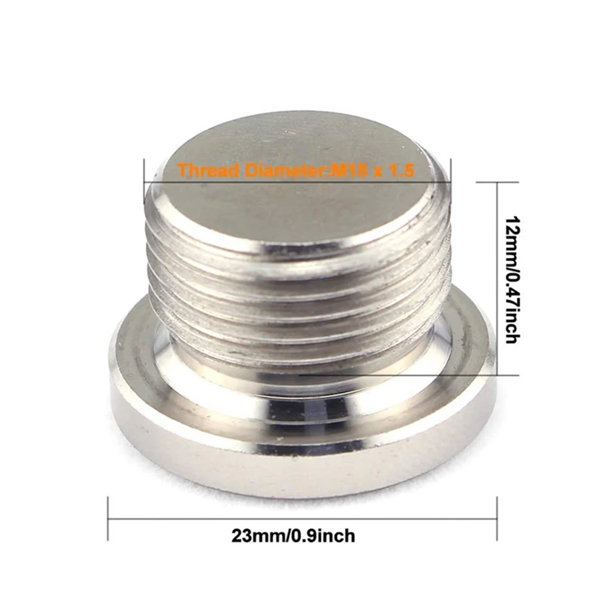 Adaptateur Sonde Lambda M18x1.5 Extension Capteur Oxygène M18x1.5 - Acier Inoxydable 55mm Sonde Lambda échappement