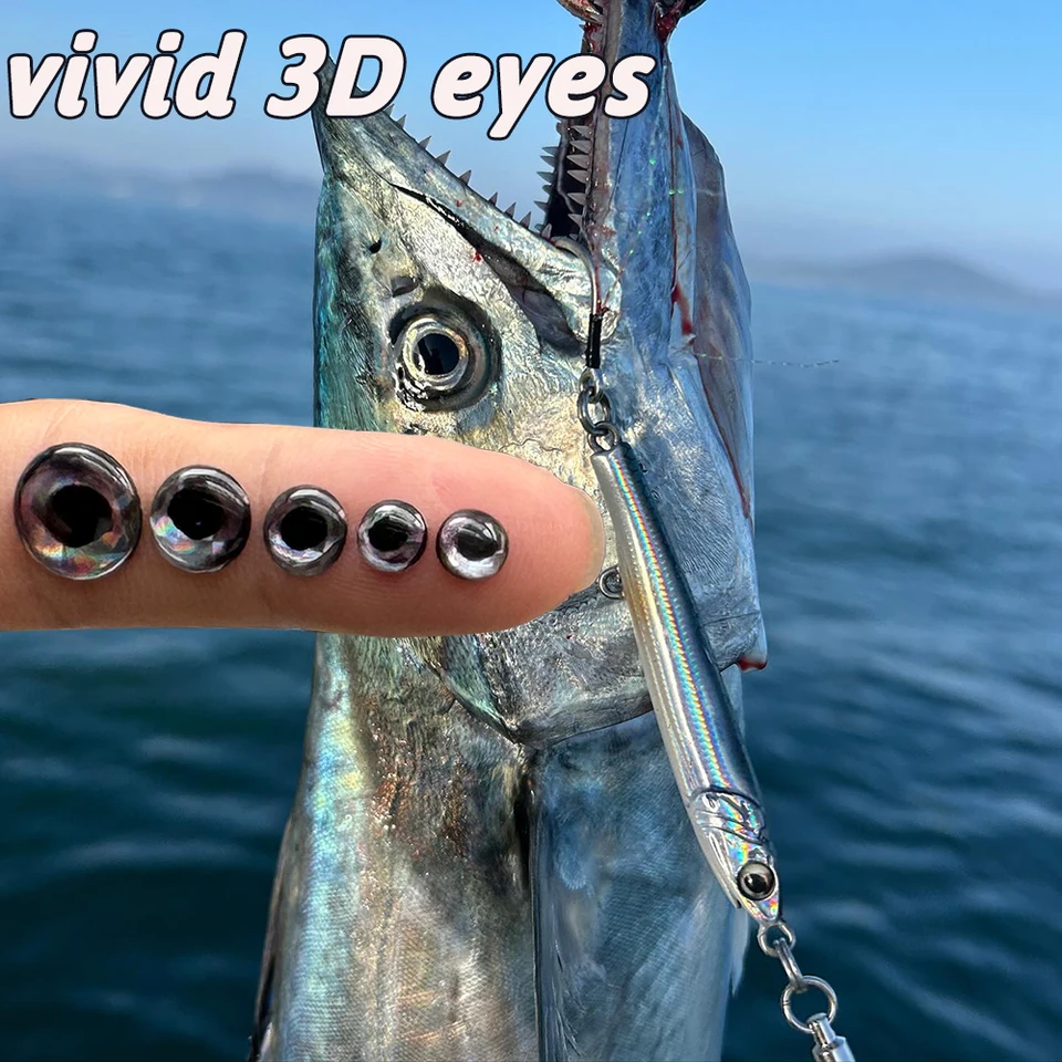 Seppie 3D Da 25 Mm / 60 Occhi Di Pesce Olografici 3D Modellati Morbidi, Legatura Di Mosche, Jig, Creazione Di Esche, Artigianato
