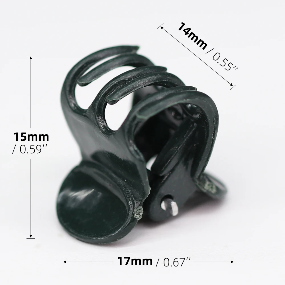 Versatile 6-Claw Plant Clips – Dark Green Garden Support Clamps for Vines and Orchids (20/30/50 Pack)