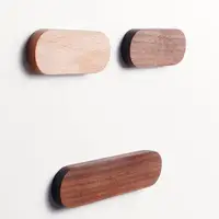 Key Rack Lightweight Key Holder Water-Resistant Wear Resistant  Fashion Black Walnut Key Magnet Hanger 2