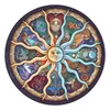 65CM Round Puzzle 1000 Pieces Kid 3D Earth Moon Constellation Rainbow Paper Assemble Jigsaw Puzzle Games Education Toy For Adult 6