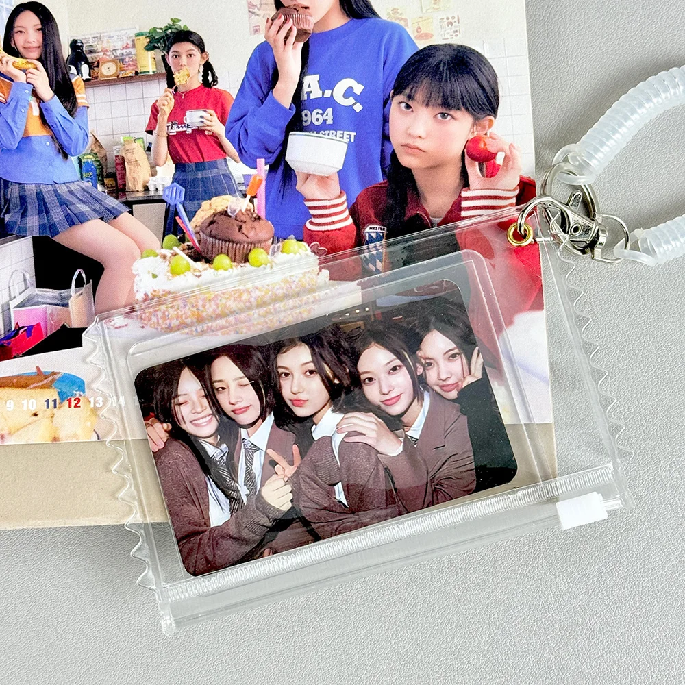 INS Transparent Candy Bag Idol Photo Card Holder Card Holder Card Protector Idol Card Protector Photo Card Holder High Definition DIY Card Sleeves Badge Organizer Display Bag
