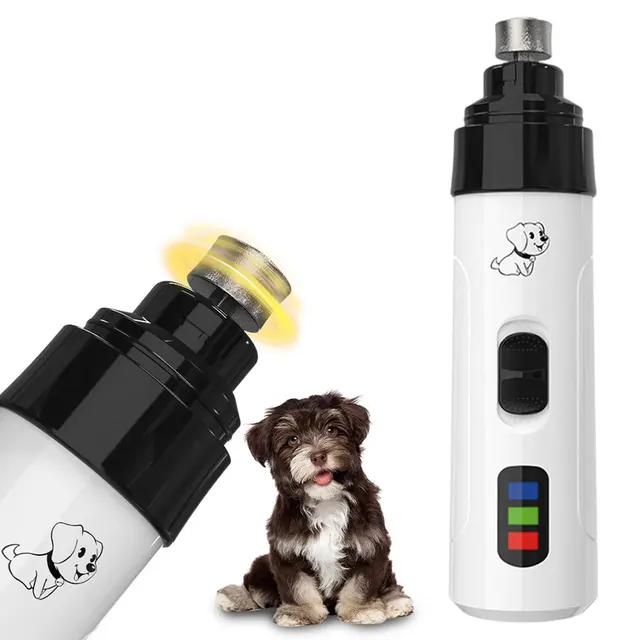 Electric Pet Nail Trimmer Rechargeable Pet Nail Grinder Quiet Cat Nail Grinder Suitable for Small Middle Large Dogs and Cats 2