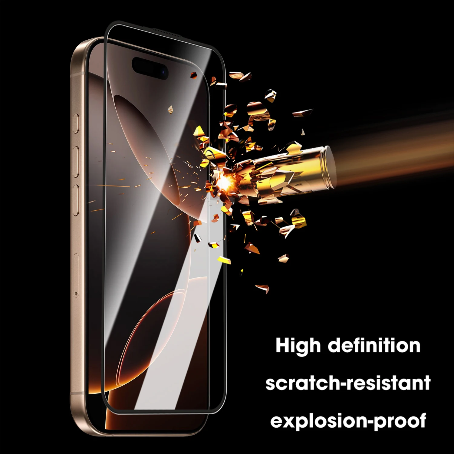 2-Piece Easy Install Tempered Glass Screen Protector Set with 9H Hardness for Dust-Free, Shatterproof Protection