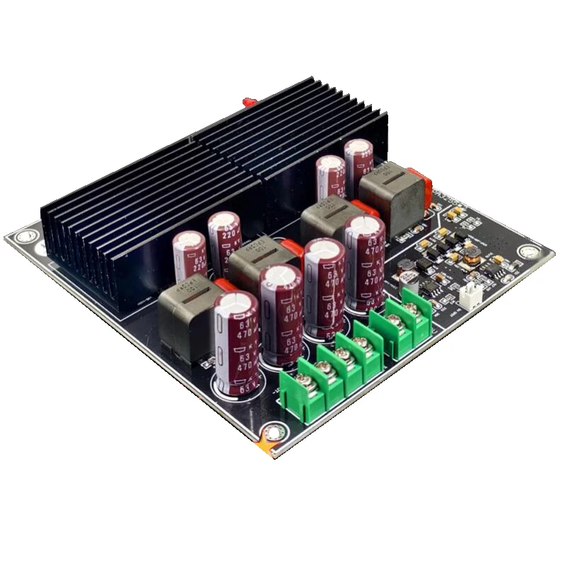 HIFI Dual Core TPA3255 Stereo Amplifier Board 2 Channel 600W+600W Class D Digital Power Amplifier TL072 OP AMP 19V-52V assemble tpa3251 hifi stereo dual channel digital audio power amplifier board 175w 175w speaker amp