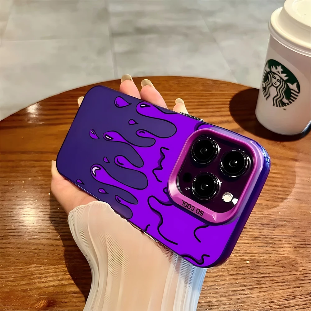 Stylish Anti-Fall Matte Back Phone Case with Fashionable Pattern Design