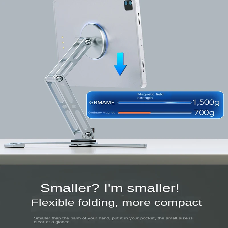 Magnetic 360° Rotatable Foldable Tablet & Phone Holder