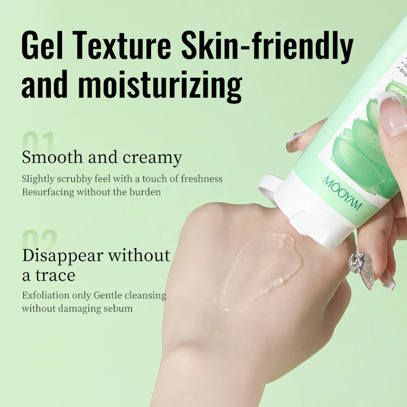 Face Moisturizing Aloe Vera Gel Facial Cleanser Aloe Vera Sparkling Peeling Gel Deep Cleansing Skin Care 3