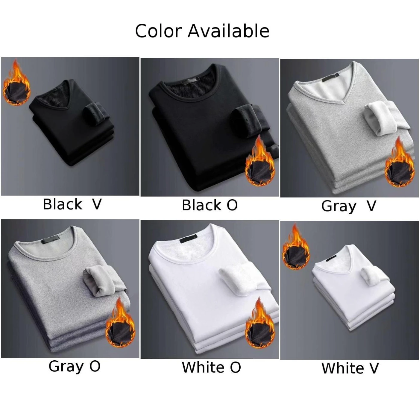 Winter Thermal Underwear Tops O/v-neck Long Sleeve Men's Keep Warm Tops Thick Clothes Comfortable Thermo Underwear Undershirts