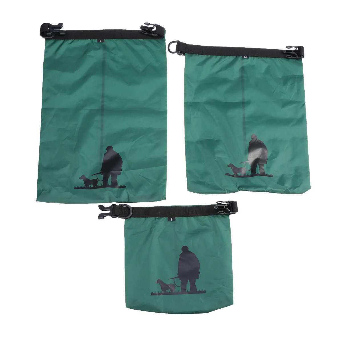 

1.5L+2.5L+3.5L Waterproof Dry Bag Storage Pouch Bag for Camping Boating Kayaking Rafting Fishing (Army Green)