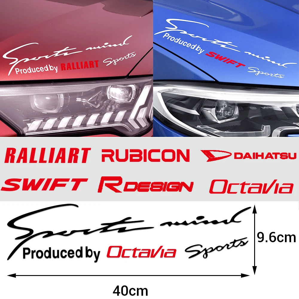 1/2Pcs Pvc Car Hood Light Sopracciglia Emblem Stickers Decorazione Accessori Per Audi Sline S Line R A3 A4 A5 A6 Q3 Q5 Q7 S6 S7 S8