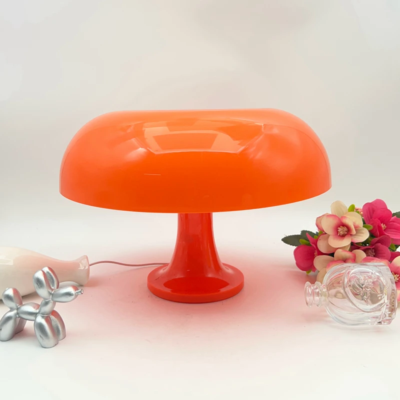 Table Lamp-Mushroom Table Lamp for Interior Plastic Decoration Post Modern Bauhaus Style Creative Design Eye Protection Vanity Lighting