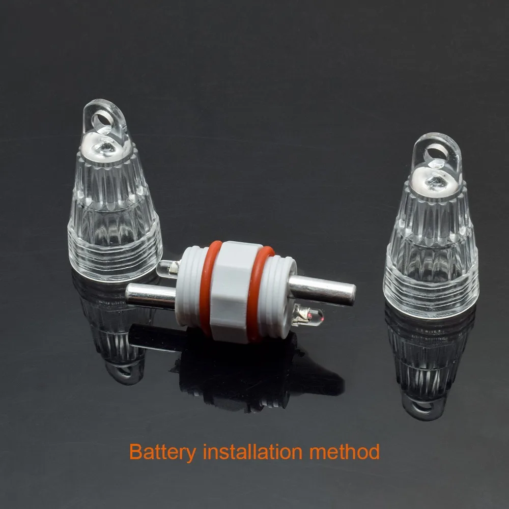 Description Picture 2 of itemFishing Tools Plastic LED Fish Lamp 4 Colors Attracting Fish Bait Light Underwater Deep Drop Fishhooks Lure Light