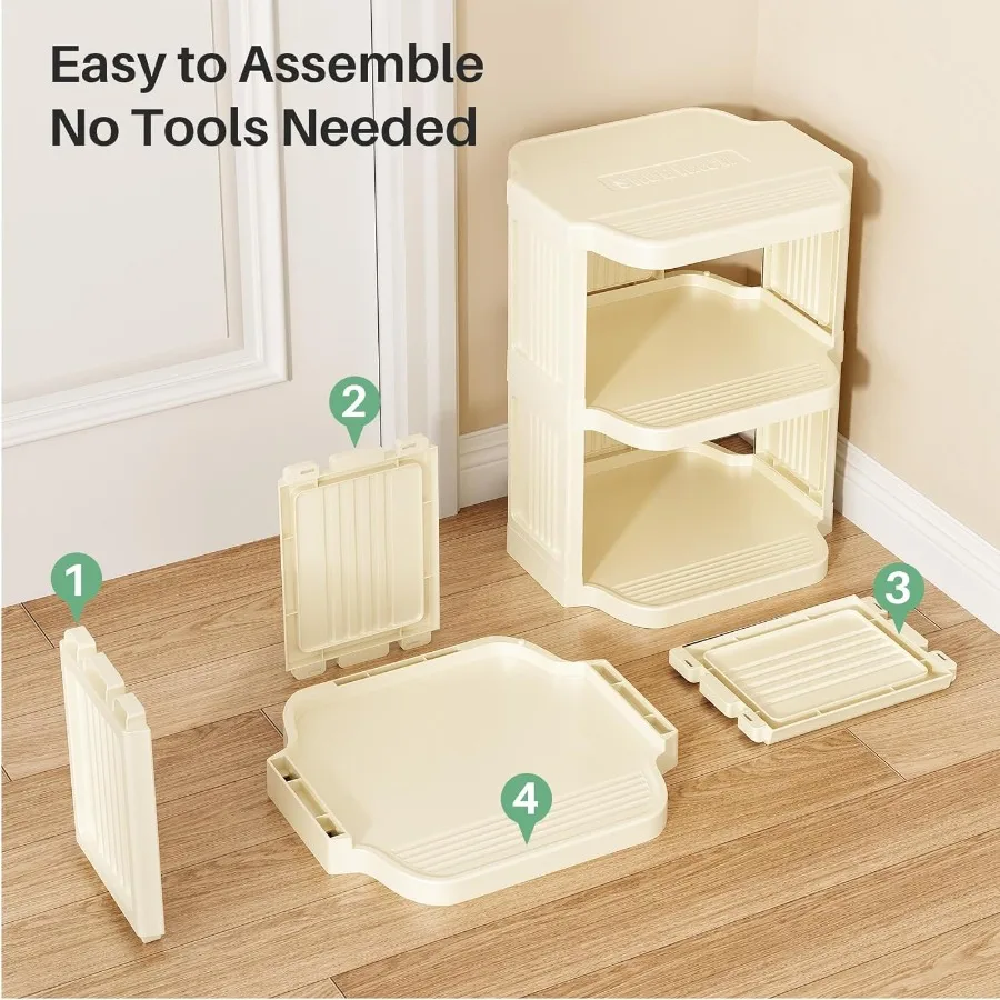 Vertical Shoe Rack: 5 Tiers Stackable Shoe Rack for Closet DIY Free Standing Shoe Organizer Small Shoe Shelf for Small Spaces a