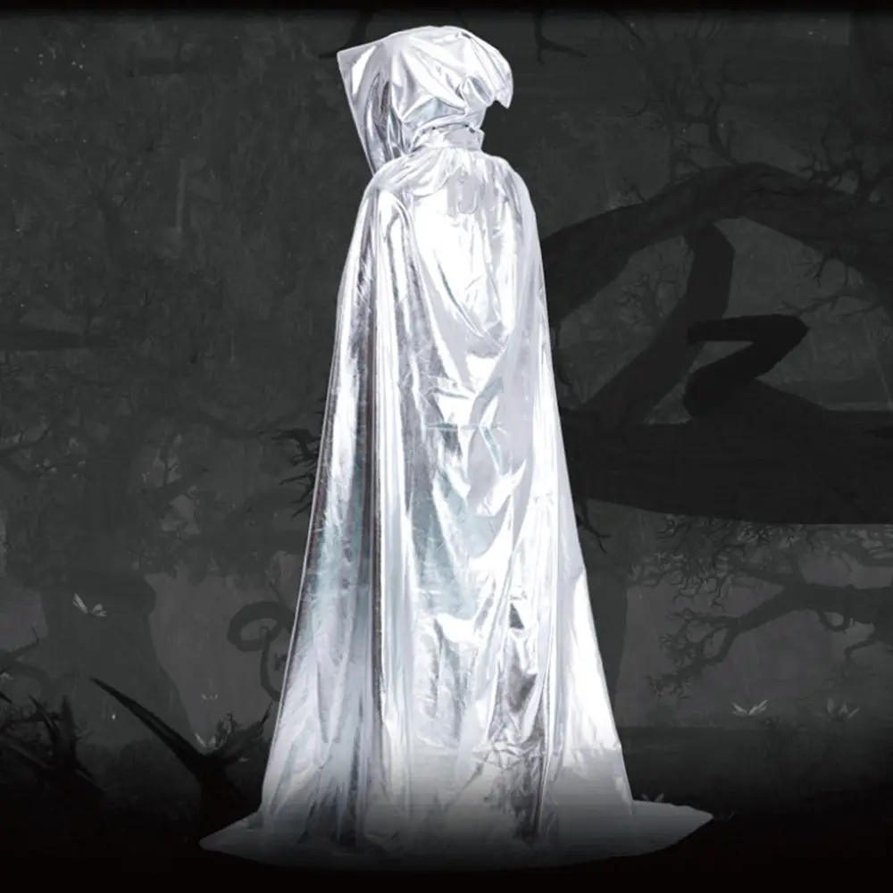 Halloween Costumes Adult Halloween Grim Reaper Cloak Cape Cosplay Wizard Devil Cloak Nightclub Bar Dress Costume Grim Reaper Party