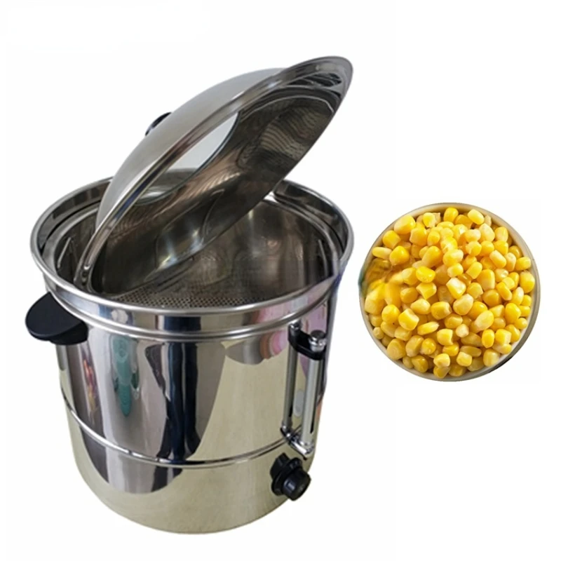 

Safety auto-off digital control 48L electric corn boiling machine with middle partition