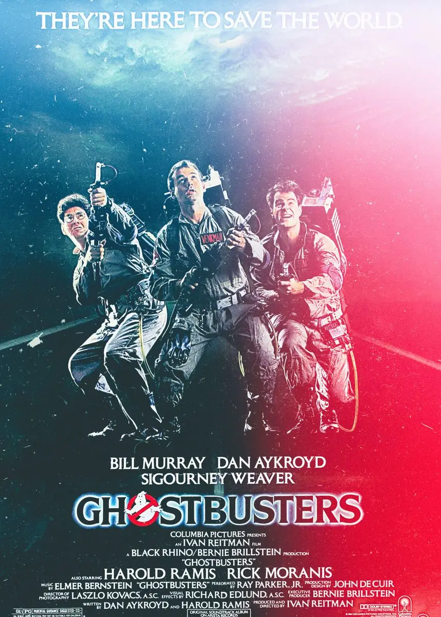 thumbnail image 1 of Classic Ghostbusters Movie Poster Canvas Painting Print Ghostbusters Game Artwork Wall Art Picture for Room Home Bar Decoration, 1 of 5