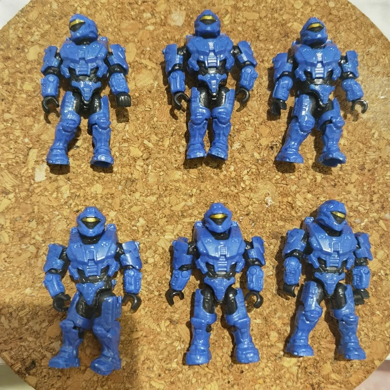 

Mega Construx 6 figures UNSC Fireteam Blue Spartan toy