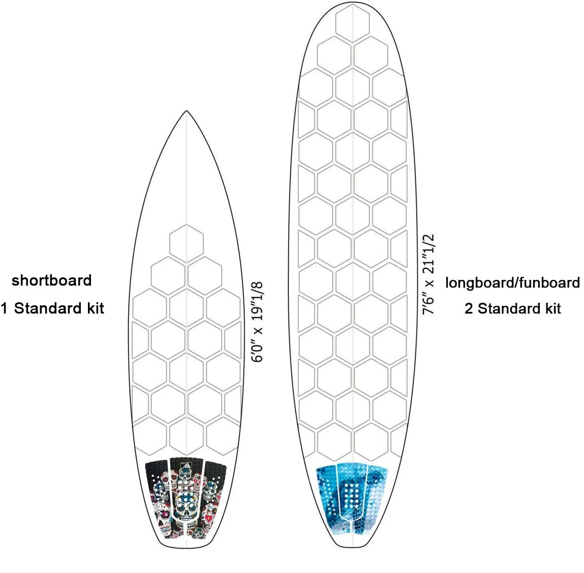 Surfboard Traction Pads, Traction & Grip Pads