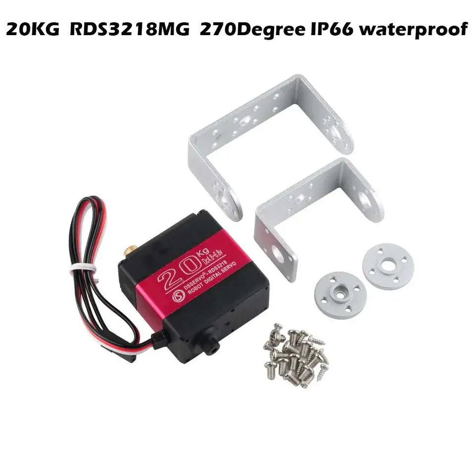 HV Robotic Digital Servo 160kg 150kg 80kg 60kg 35kg 25kg 20kg 17kg Metal Gear Servo Double-Shaft High Torque 180/270 Degree IP66 image 21