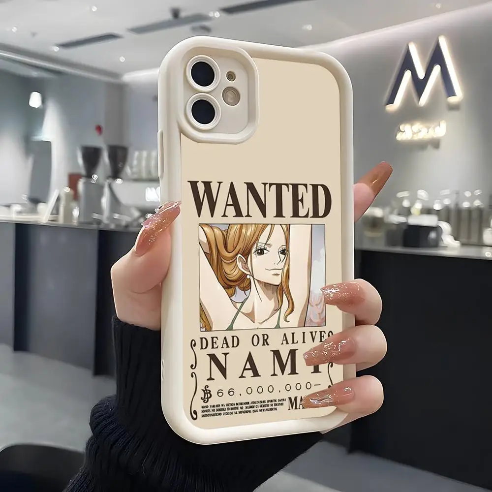 One Piece Wanted Poster Soft Silicone Phone Case - White Cover