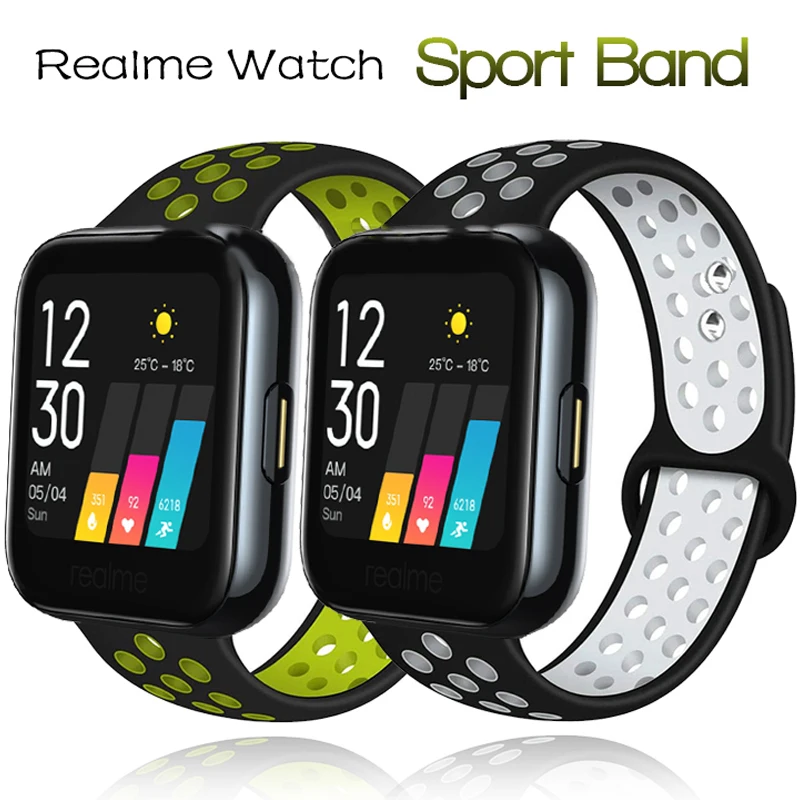 Breathable Silicone Straps For Realme Watch 2/2 Pro Smart Watch Band Sports Bracelet For Realme Watch S/S Pro Wristband Correa