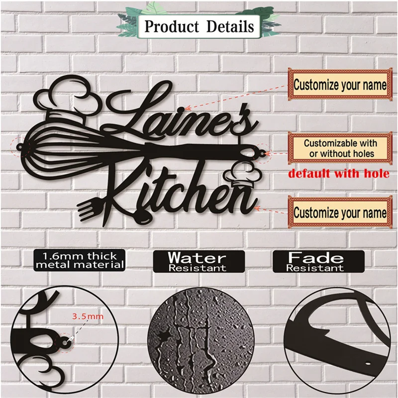 Custom Chef's Hat Kitchen Wall Art 3 | Custom Chef's Hat Kitchen Wall Art 9