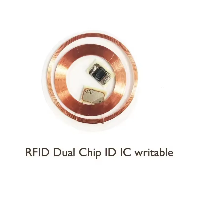 Dual Chip Frequency RFID Rewritable Key Tags