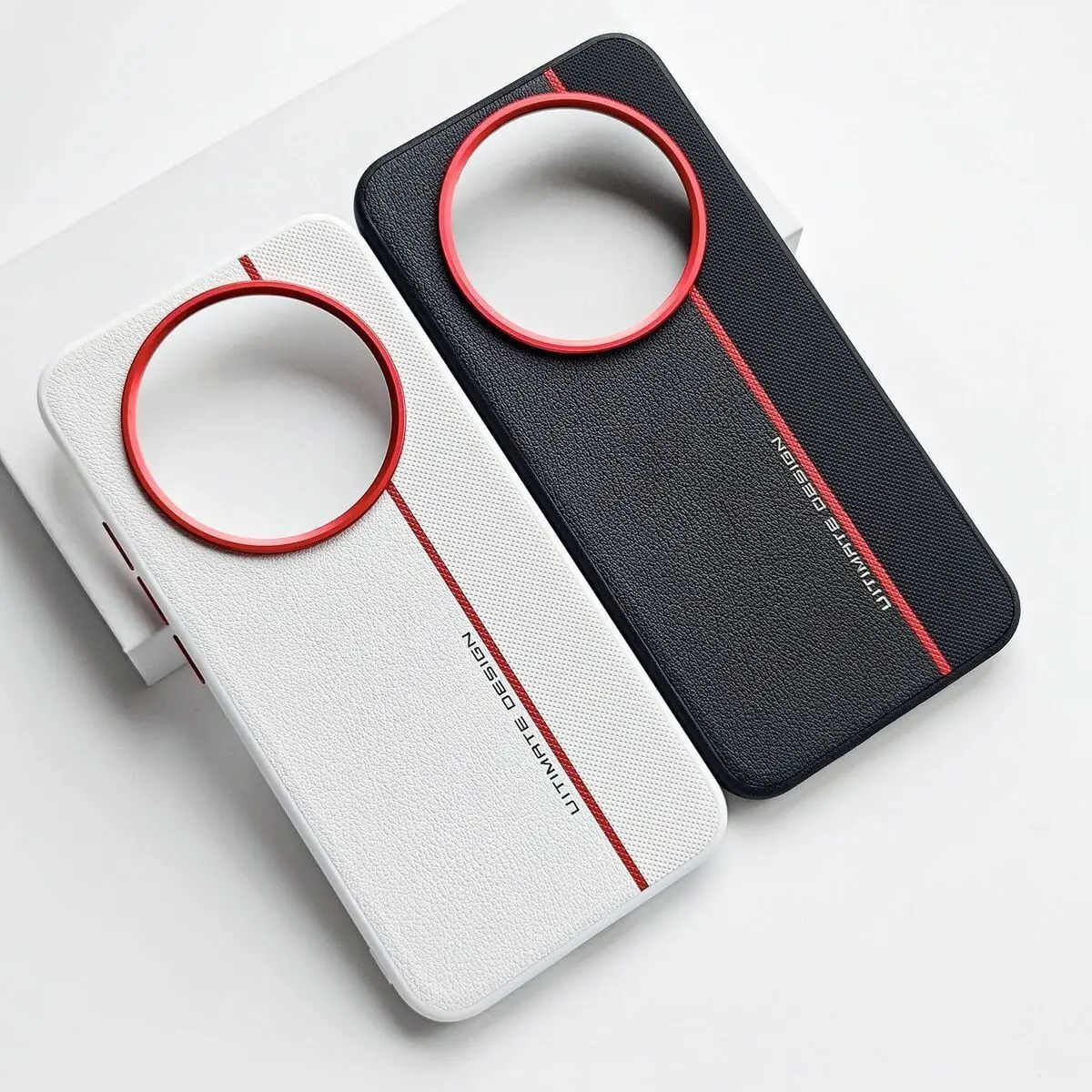 Fashionable Hard PU Leather Protective Back Cover Case