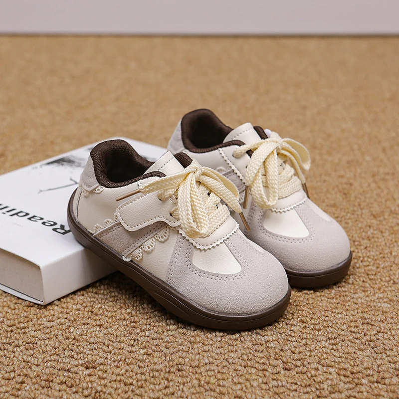 Girls Autumn Sneakers Anti Slip Breathable Walking Shoes