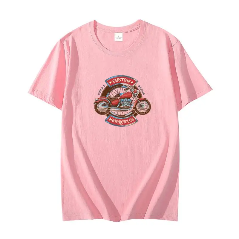 

Vintage soft cotton loose Rider T-shirt graphic t shirts printed short sleeve shirt fashion oversize t-shirts Men's clothing