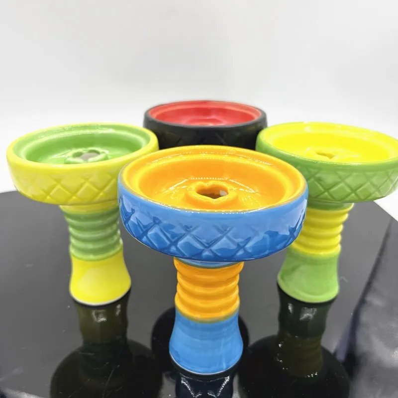 Ceramic Flavors Tobacco Bowl Holder or Hookah Shisha Colorful Smoking Accessories