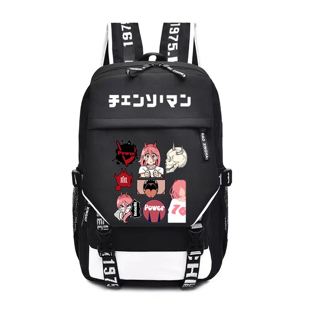 

Unisex Anime Cosplay Chainsaw Man Denji Pochita Makima Hayakawa Aki Power Travel Rucksack Casual Schoolbag Student Backpacks