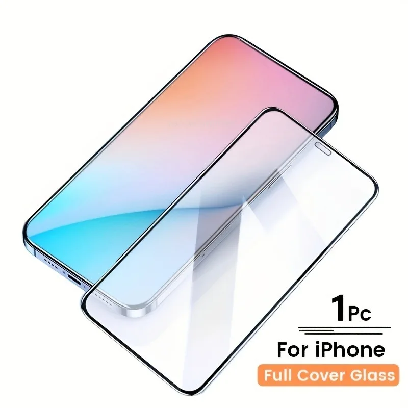 

1 шт. закаленное стекло для IPhone 11 Pro Max 12 13 Mini Pro 15 Pro Max, Защита экрана для IPhone 14 Pro Max XR 8 7 Plus, стекло