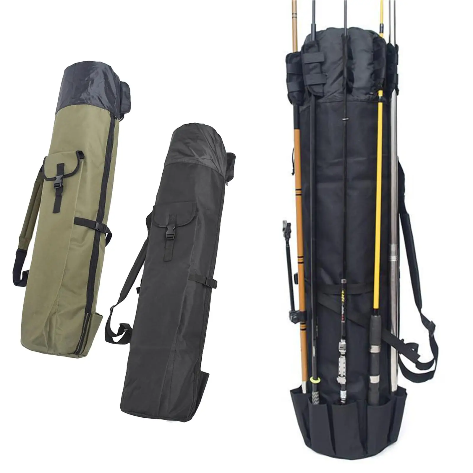 Waterproof Fishing Tackle Bag Fishing Rods Holder Travel Case