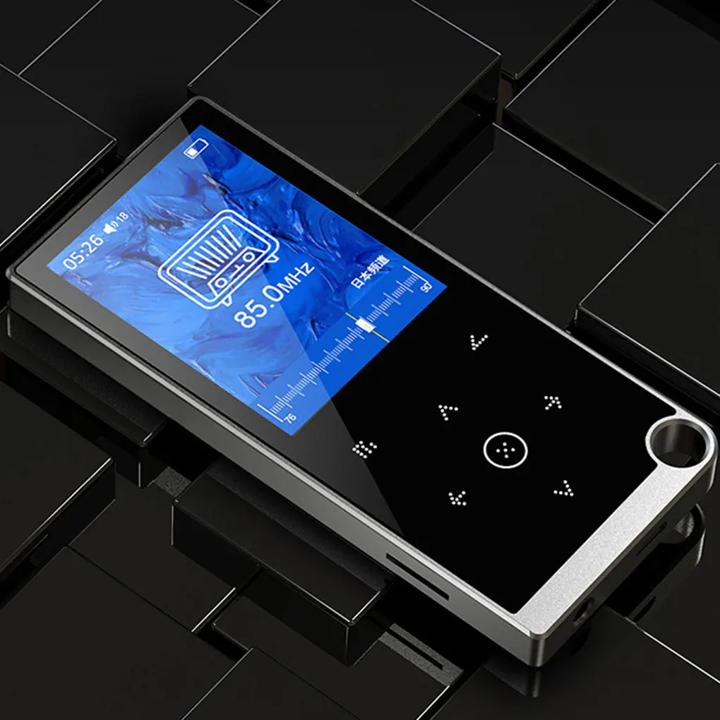 Portable Bluetooth MP3 Player Wireless Connectivity Large Storage Space Touch Screen MP3 MP4 Player blue