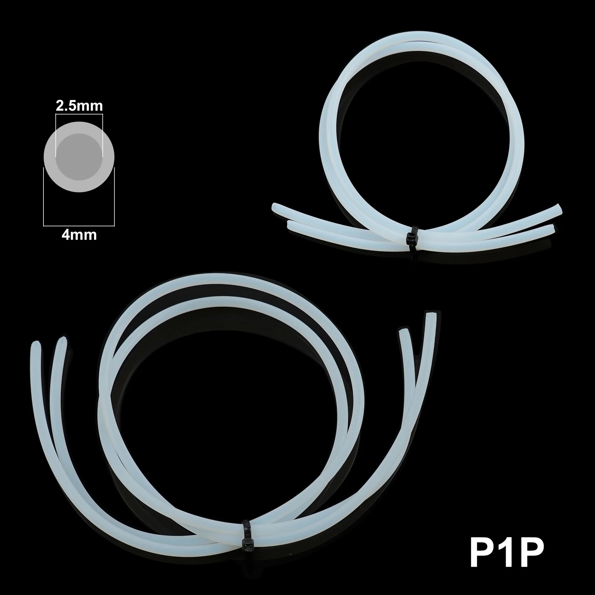 1/2/4M Bowden-Extruder PTFE-Schlauch für J-Head/Ender 3/Bambu Lab P1P AMS A1 Mini 1,75mm Filament ID 2/2,5mm OD 4mm Teflon-Rohr – Detail 8