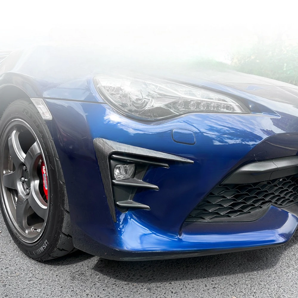 Toyota 86 GT86 2017-2020 용 앞 범퍼 윈드 나이프 벤트 트림 ABS 외부 스타일링 자동차 바디 장식 자동차 액세서리