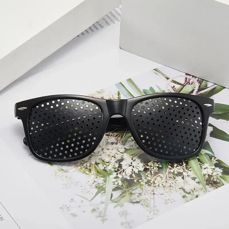 Anti-myopia Astigmatism Glasses With Holes Vision Correction Fatigue Pin Hole Glasses For Men Women Eyesight Improvement Natural 3