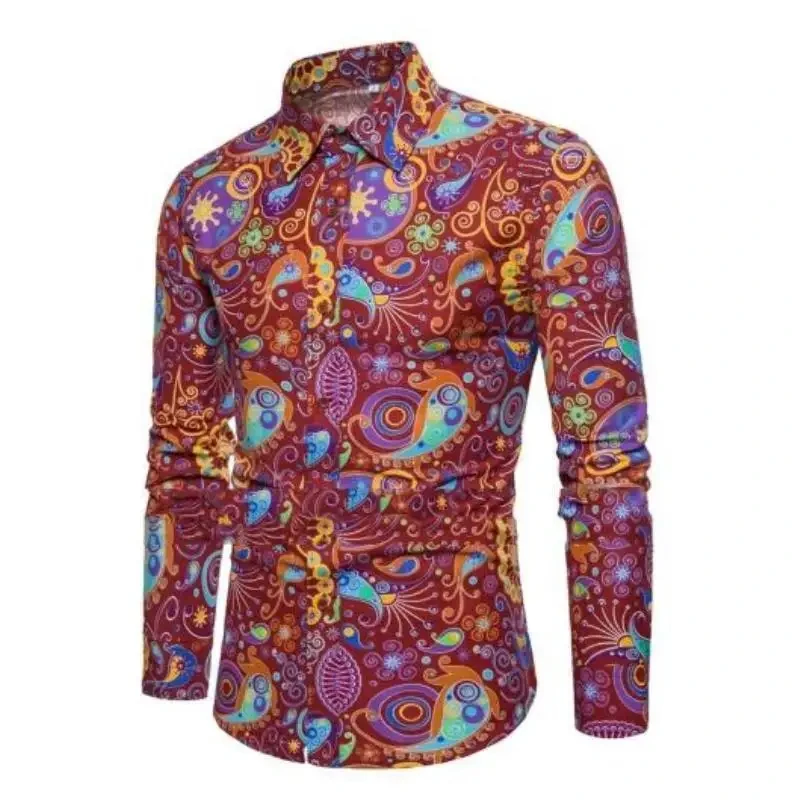 thumbnail image 1 of Las camisas de otoño más nuevas para hombres, camisas sociales de lujo de manga larga, camisetas de gran tamaño con solapa, camisas para hombre, ropa Harjauku diaria 2024, 1 of 5