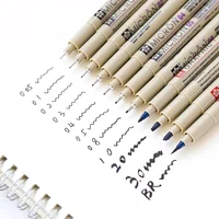 1 pcs Sakura Liner Pen Set Waterproof Black Fineliner Micron Pen Design Sketch Drawing Marker Artist Markers School Supplies 1