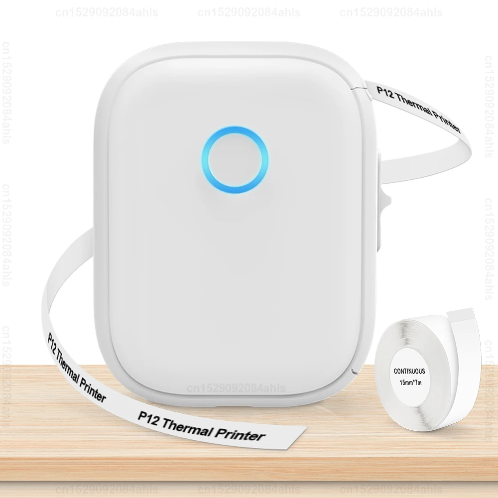 P12MiniLabelPrinterPortableThermalPrinterP12BluetoothWireless