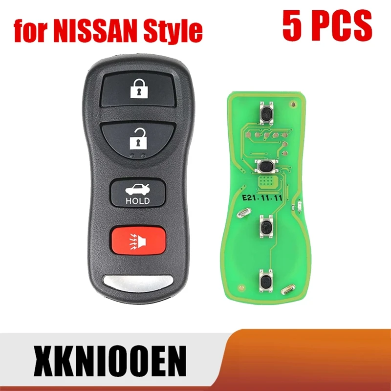 

Xhorse XKNI00EN Universal Wire Remote Key Fob Flip Separate 4 Button For NISSAN Style For VVDI Key Tool 5Pcs/Lot